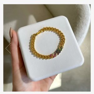 HRH collection jewel tone rainbow bracelet